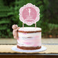 Ercadio 1 Pack Ballerina Tutu Cake Toppers Round Pink Ballet Girl Happy Birthday Cake Toppers Ballerina Cake Picks For Ballerina