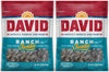 David, Sunflower Seeds, Roasted & Salted, Ranch, 5.25oz Bag (Pack of 2)