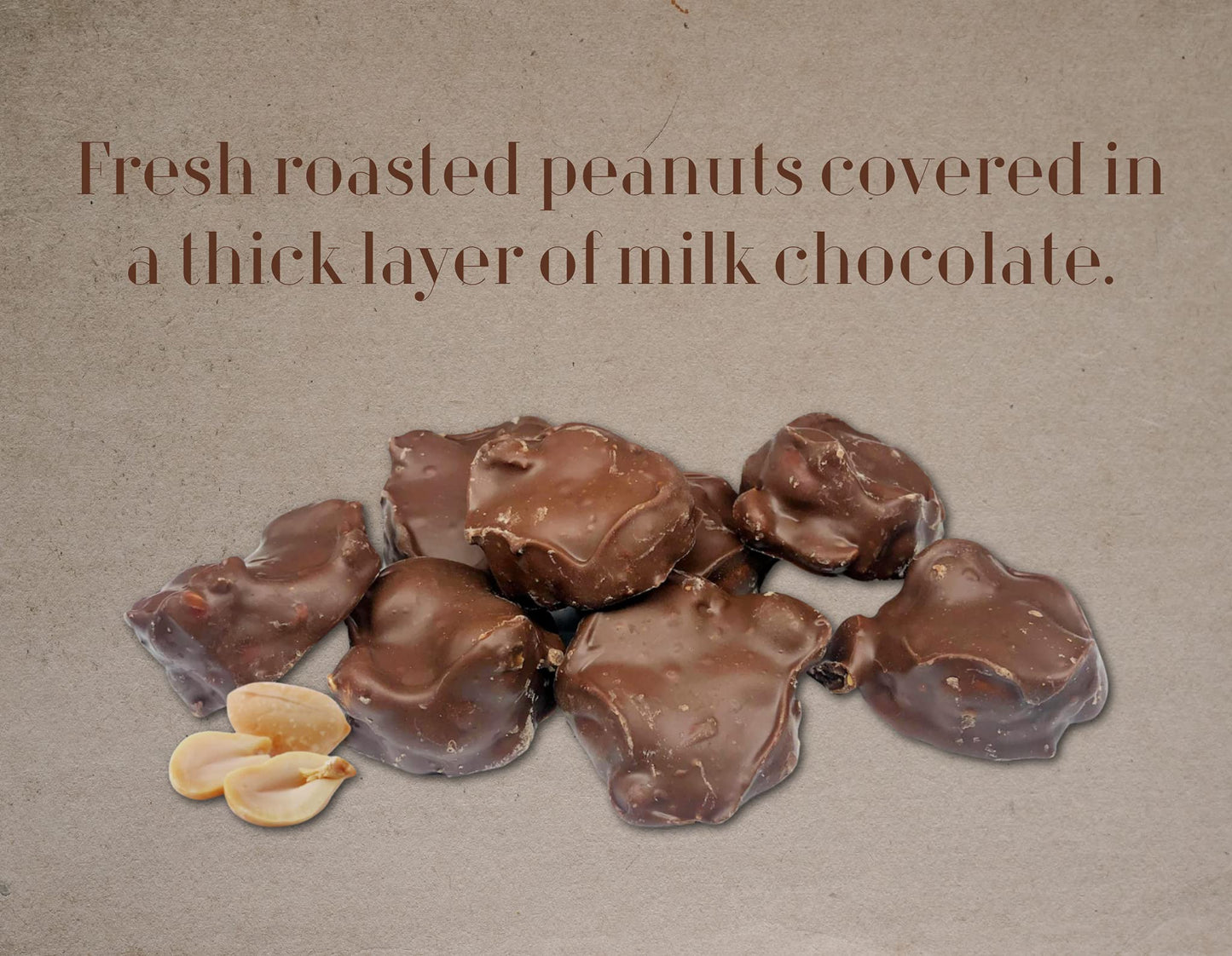 Goodland Farms Milk Chocolate Peanut Clusters, 2 Pounds - Chocolate Covered Peanuts, Wholesale Bulk Candy