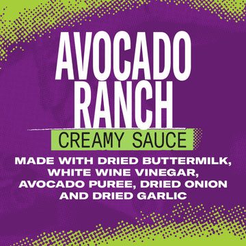Taco Bell Creamy Avocado Ranch Sauce, 12 Fl Oz, Pack of 1, Convenient Dip for Tacos and Salads