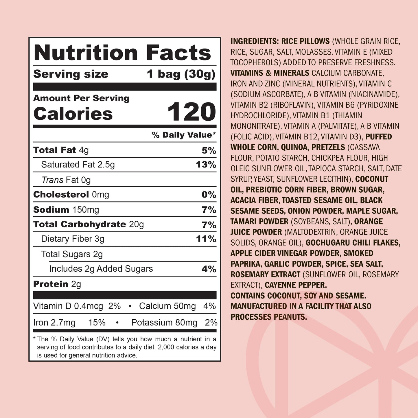 MARIMIX Mini Snack Mix, Sweet Chili Sesame, 6 Pack, 1.06 Ounce Each