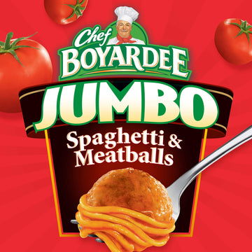 Chef Boyardee Jumbo Spaghetti And Meatballs, 14.5 Oz, 12 Pack
