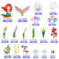 Mermaid Cake Toppers Under The Sea Mermaid Tail Cake Decorations Artificial Water Plants With Pearl Ball For Girl Kid Birthday P