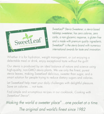 Sweetleaf Stevia Sweetener Stivia Pkt 1Grm 35Pc