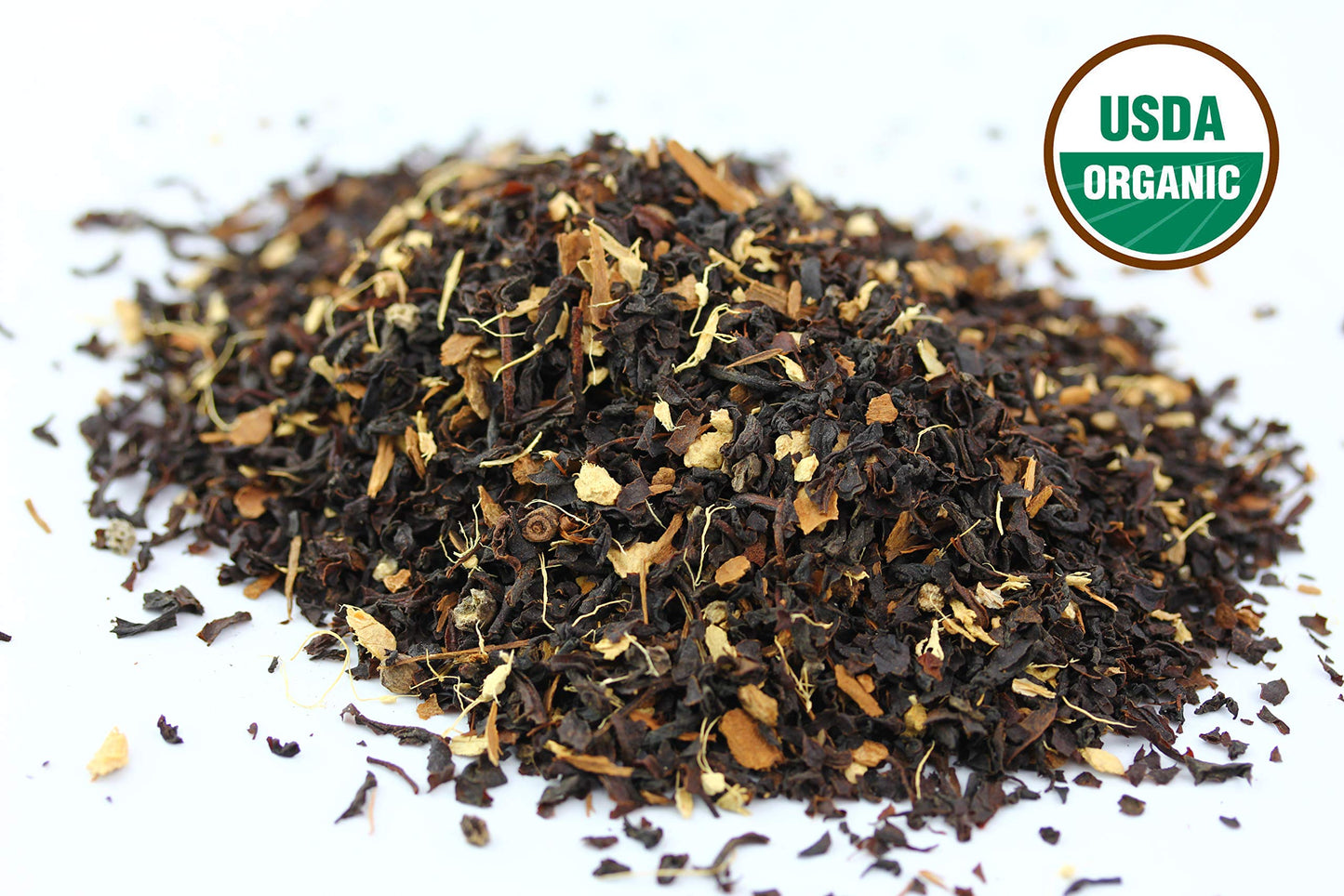 Classic Chai Tea Loose Leaf | Ceylon (110+ Cups) | 100% Certified Organic Chai Ingredients| Black Tea, Cinnamon, Cardamom, Cloves & Black Pepper | Brews Chai Latte | Ancient Indian House Recipe | 8Oz