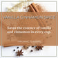 The Bean Organic Coffee Company Holiday Bean (Vanilla Cinnamon Spice), Medium Roast, Ground Coffee, 16-Ounce Bag, Café Molido Tostado Orgánico