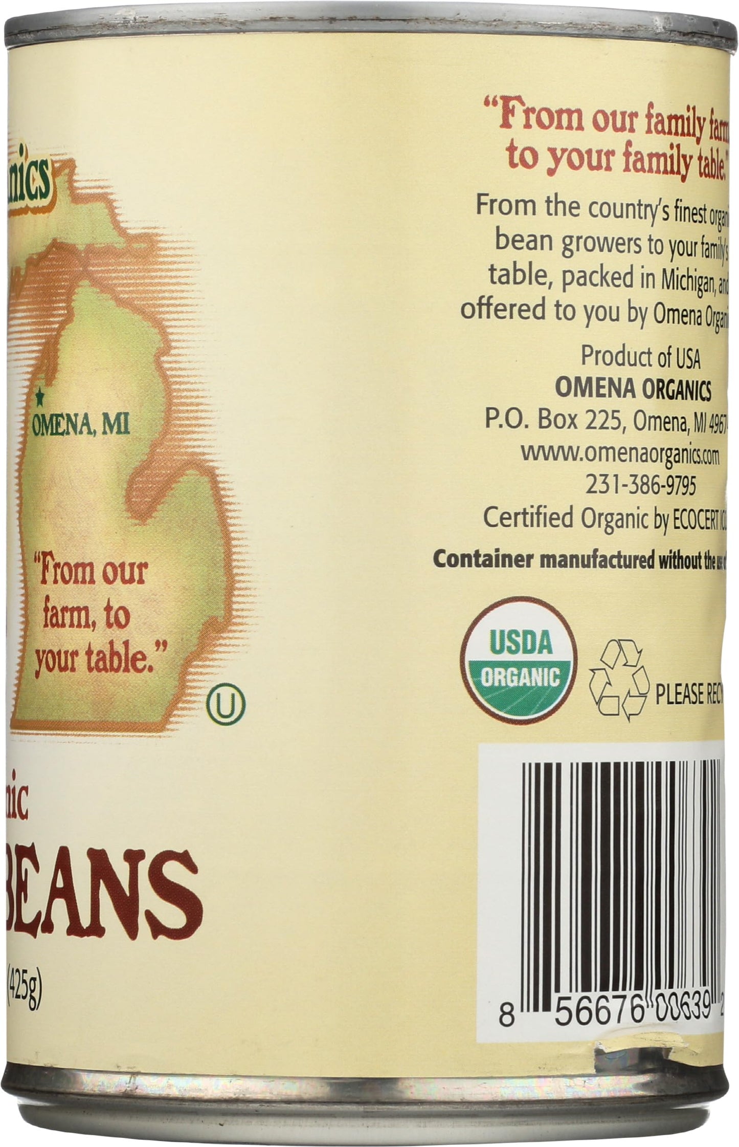 Omena Organics - Beans Black - Case Of 12 - 15 Oz(D0102H7Auvy.)