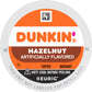 Dunkin' Hazelnut Flavored Coffee, 88 Keurig K-Cup Pods
