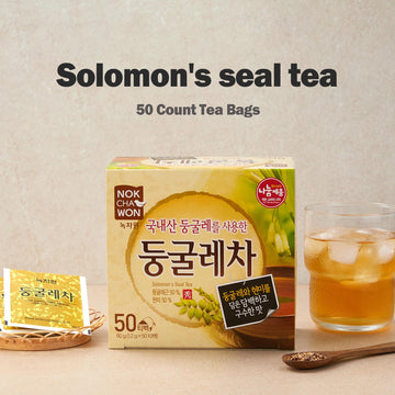 [Nokchawon] Solomon'S Seal Tea, Premium Pure Herbal Tea, Zero Calories Korean Tea, 50 Count Tea Bags, 2.1Oz(60G)