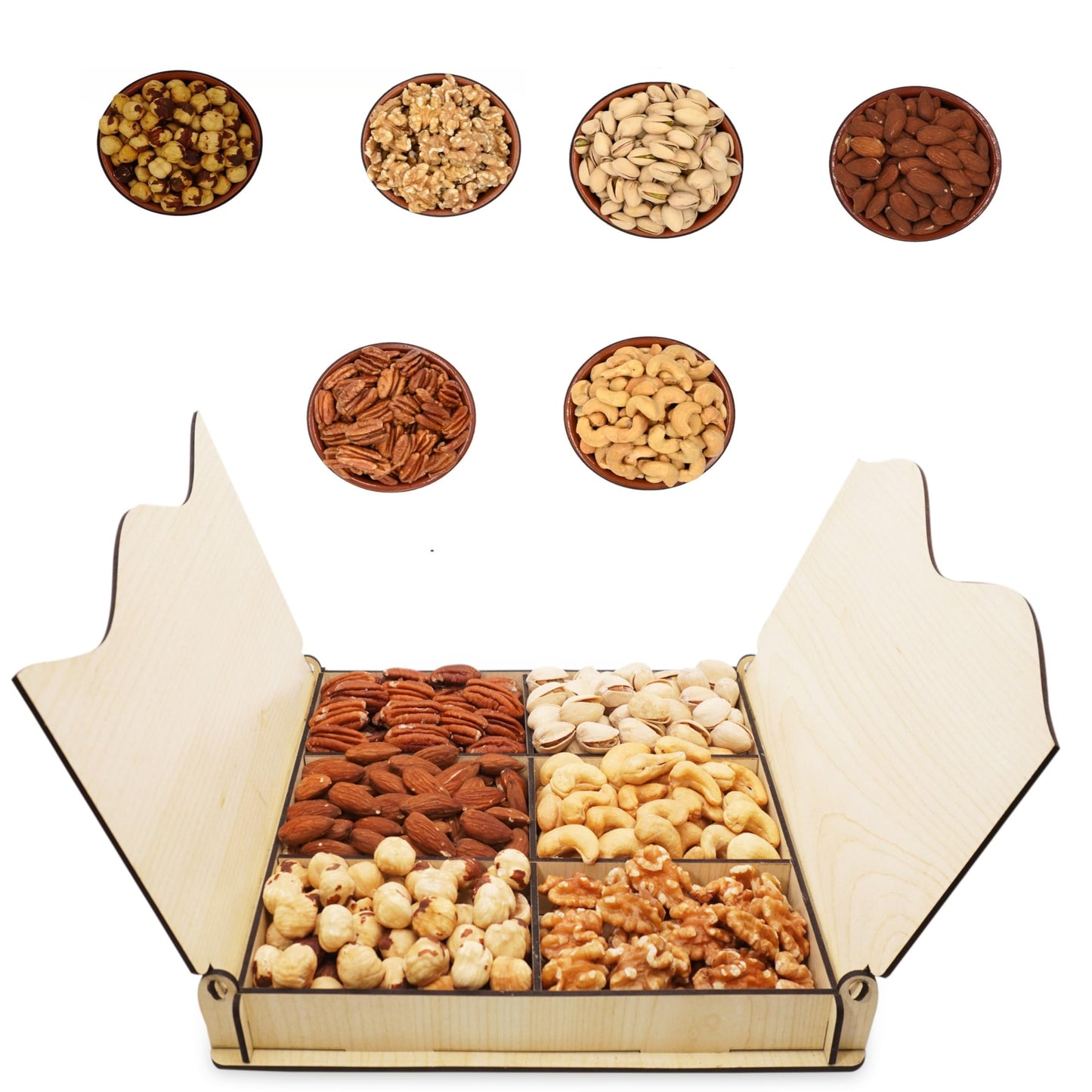 Secret Gardens Dried Fruit and Nuts Gourmet Food Gift Baskets Turns into Basket Healthy Fresh Gift For Thanksgiving, Fathers Da