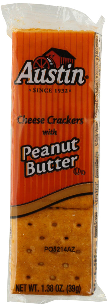 Austin Cheese Crackers With Peanut Butter, 1.38Oz (27 Count)