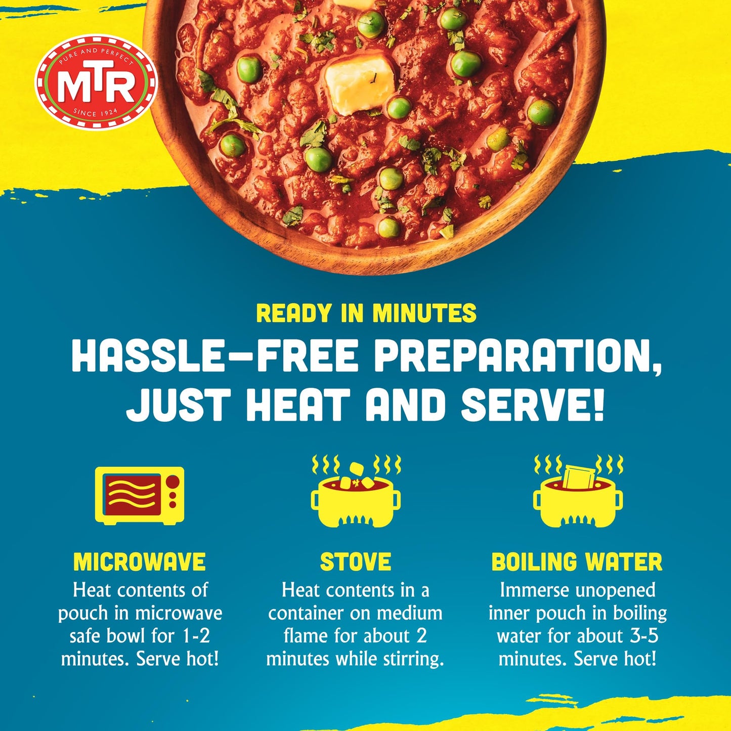 Mtr Pav Bhaji, 10.5-Ounce Boxes (Pack Of 10)