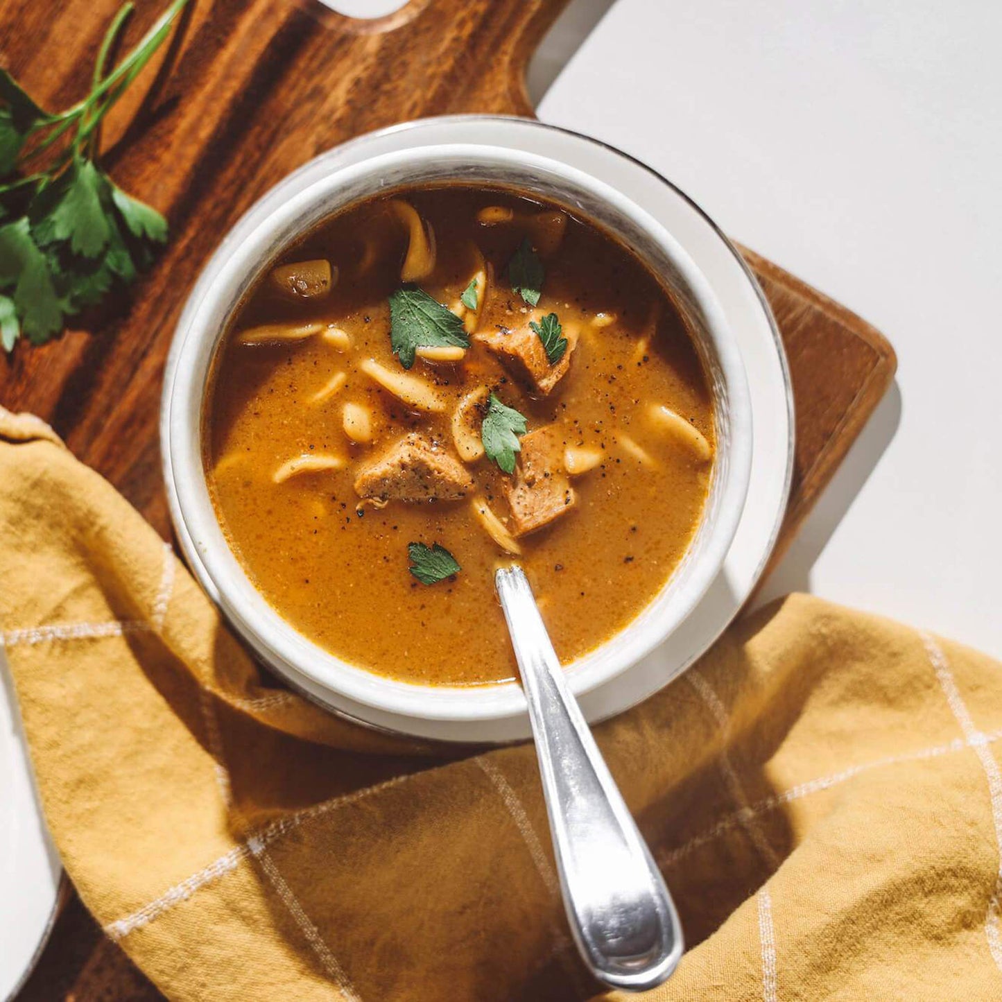 Kettle and Fire Chicken Noodle Soup with Bone Broth, Keto Friendly, High in Protein and Collagen, 6 Pack