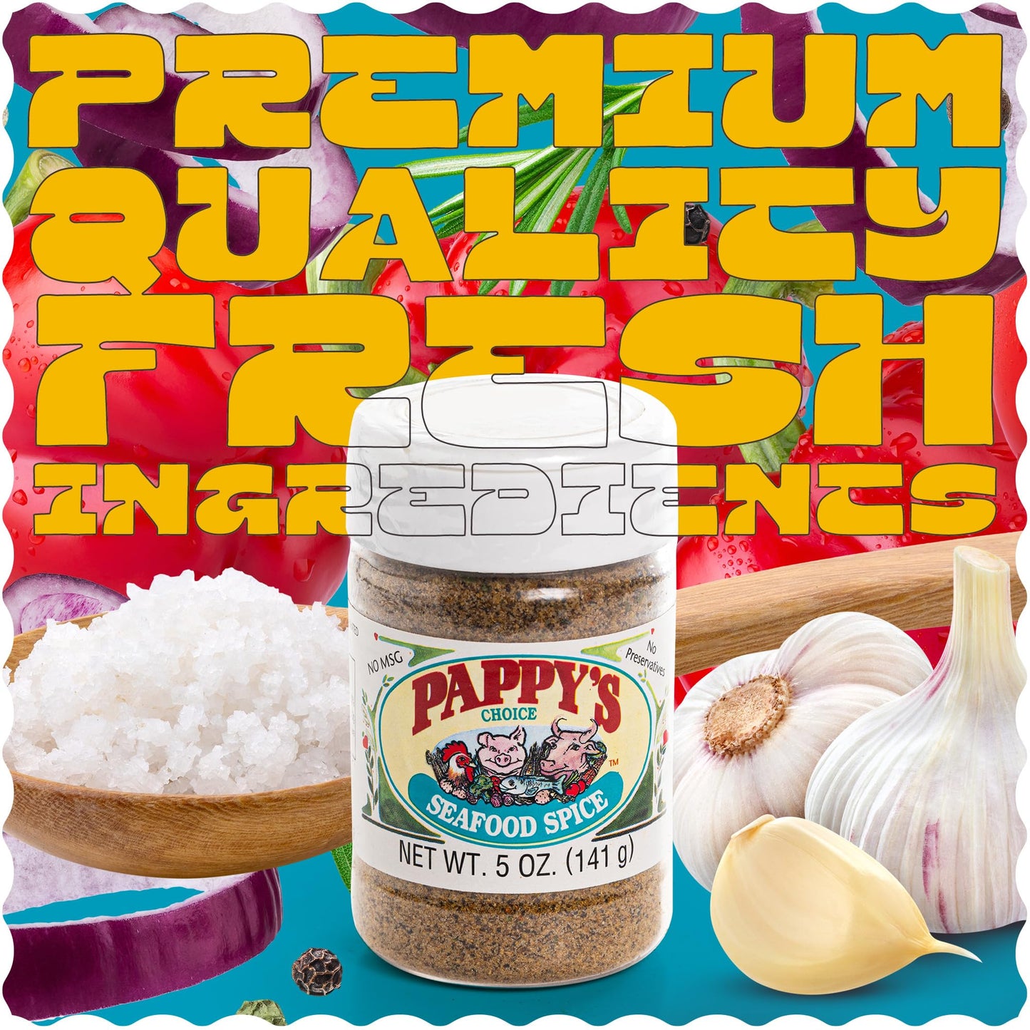 Pappys Seasonings (Seafood Spice, 5Oz)