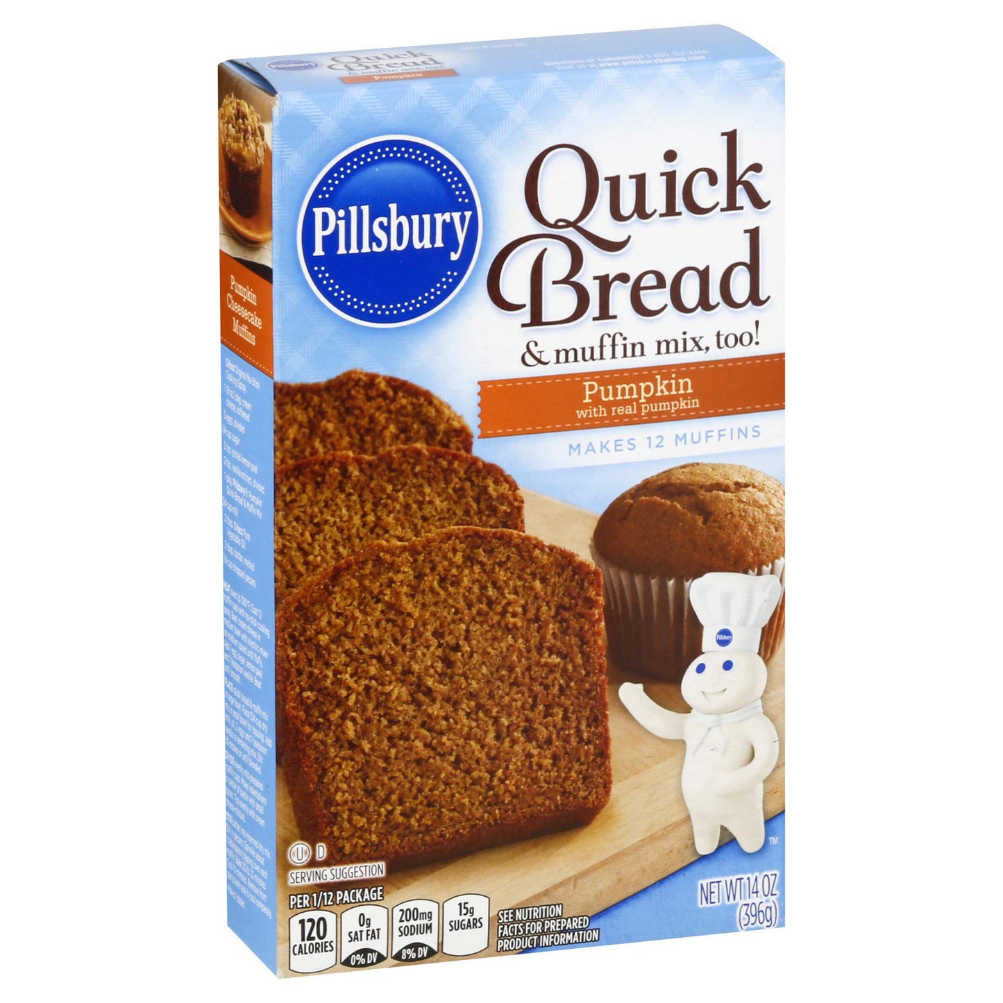Pillsbury Pumpkin Quick Bread & Muffin Mix, 14-Ounce (Pack of 12)