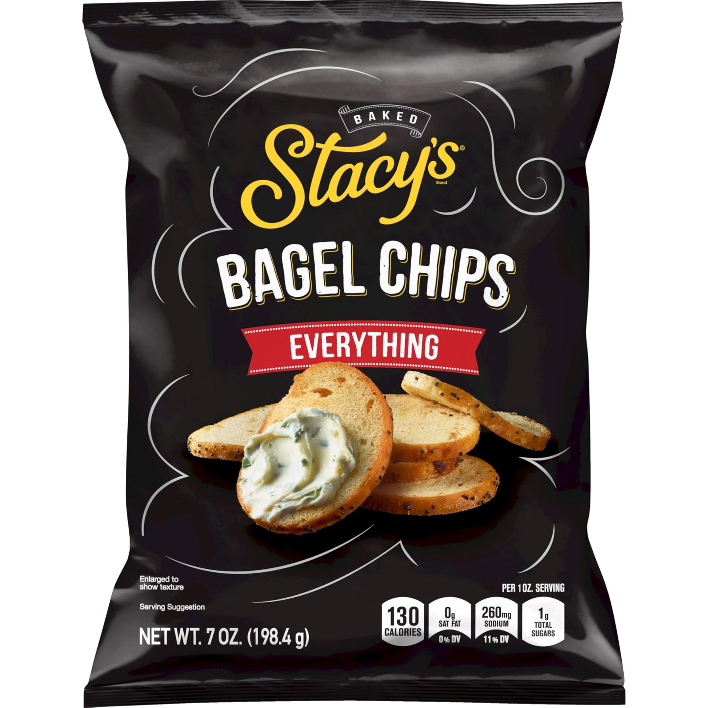 Stacys Everything Flavored Bagel Chips, 7 Ounce Bag