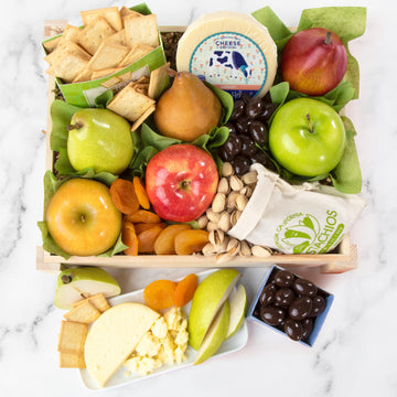 Simply Perfect Fresh & Snacks Gift Crate By Fruitfully