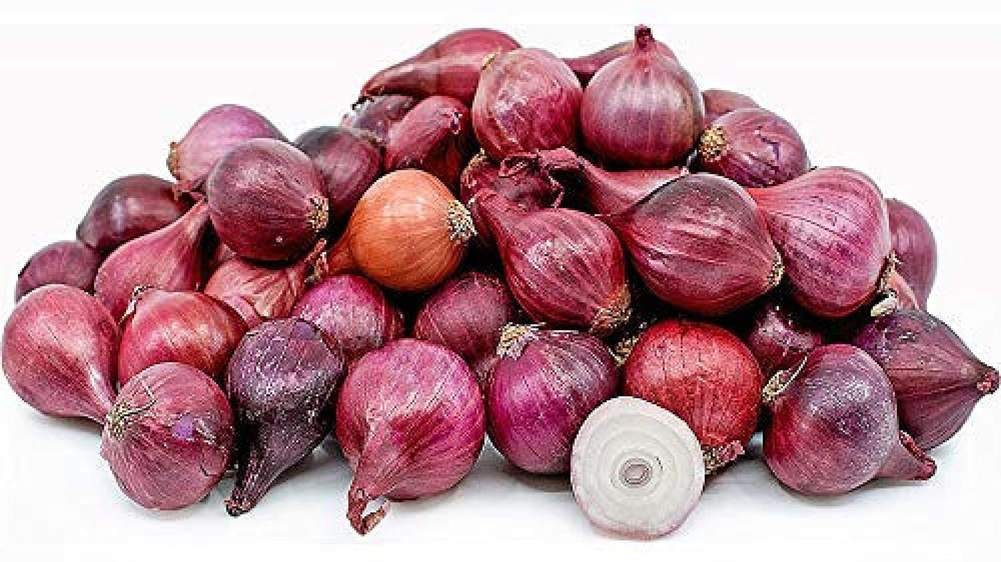Snow Hill Himalayan Fresh Organic Red Pearl Onions 10 Ounce X 2 Bags - Product Of Mt. Everest Country, Nepal - Delivery Within 2