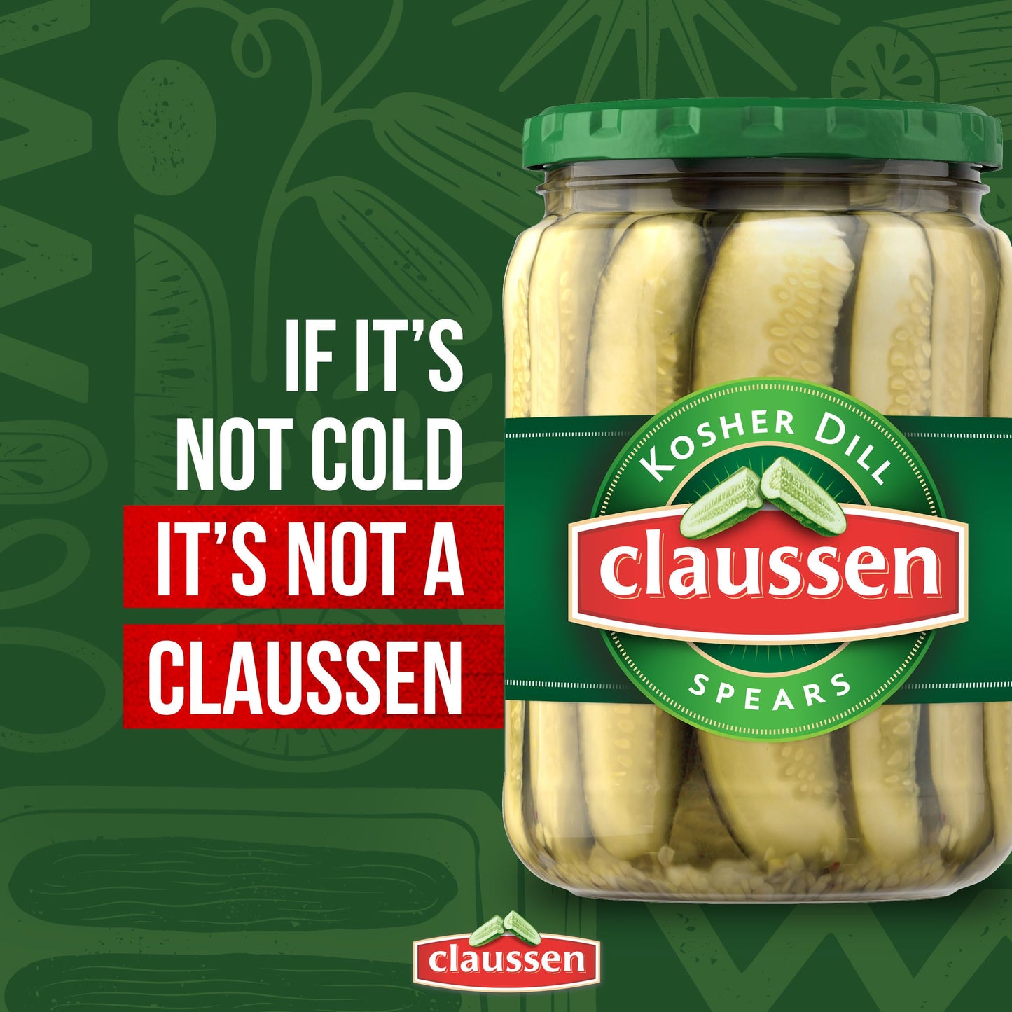Claussen Kosher Dill Pickle Spears, 24 fl. oz. Jar