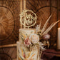 Happyplywood Mr And Mrs Wedding Cake Toppers Bride Groom Cake Topper For Wedding Wooden Wreath Rustic Hexagon Funny Decoration M