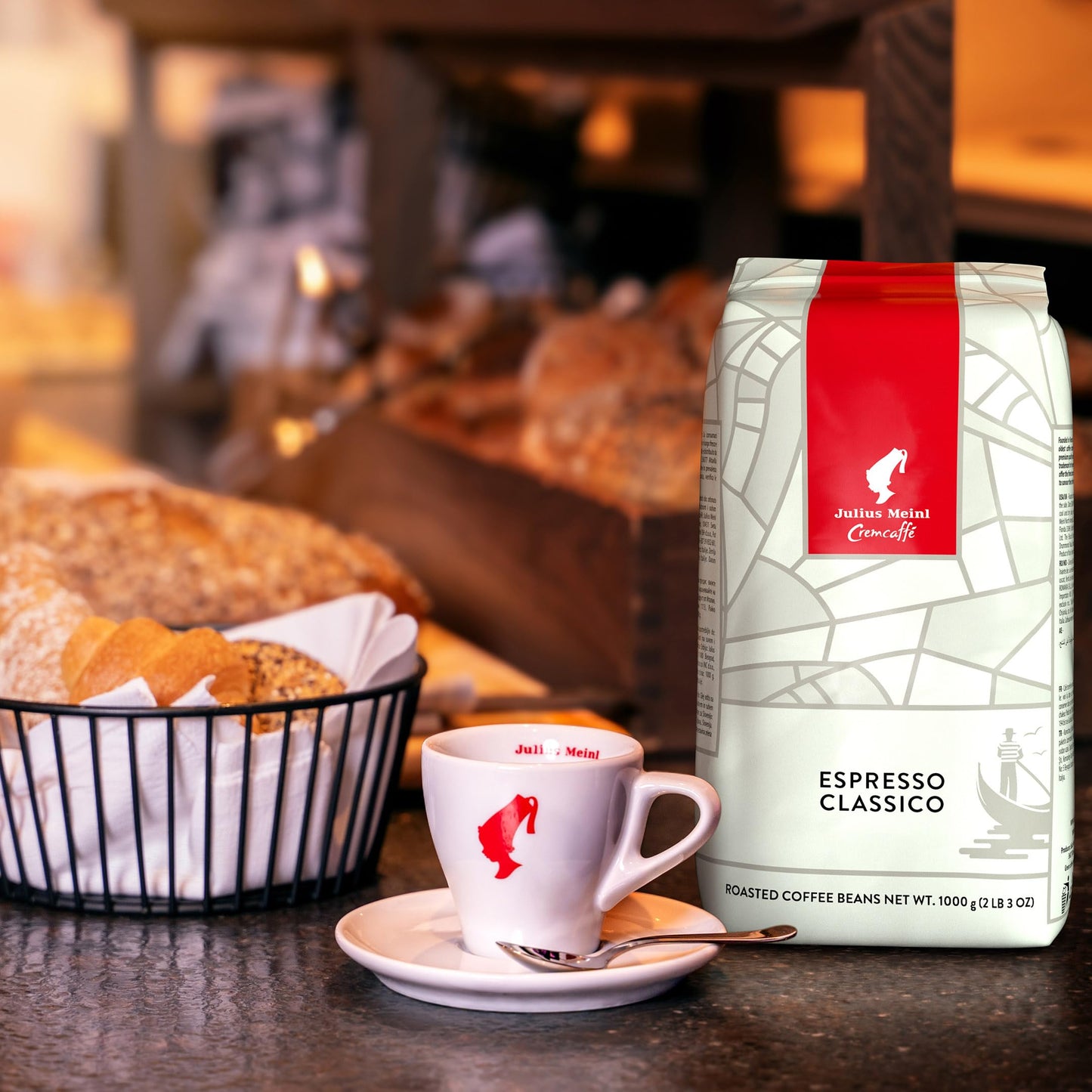 Julius Meinl: "Crema Espresso Classico," Medium Roasted Coffee Beans, 1Kg / 35Oz