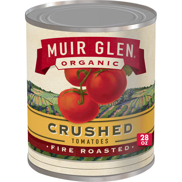 Muir Glen Crushed Fire Roasted Canned Tomatoes, 28 Oz.