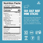 Chomps Beef Jerky Snack Sticks, Grass-Fed, Sea Salt, 0.5oz, 24-Pack, Gluten-Free, Keto, Paleo, Non-GMO