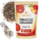 BREWIX Hibiscus Orange Tea Bags - Caffeine-Free Herbal Tea, 25 Plant-Based Bags