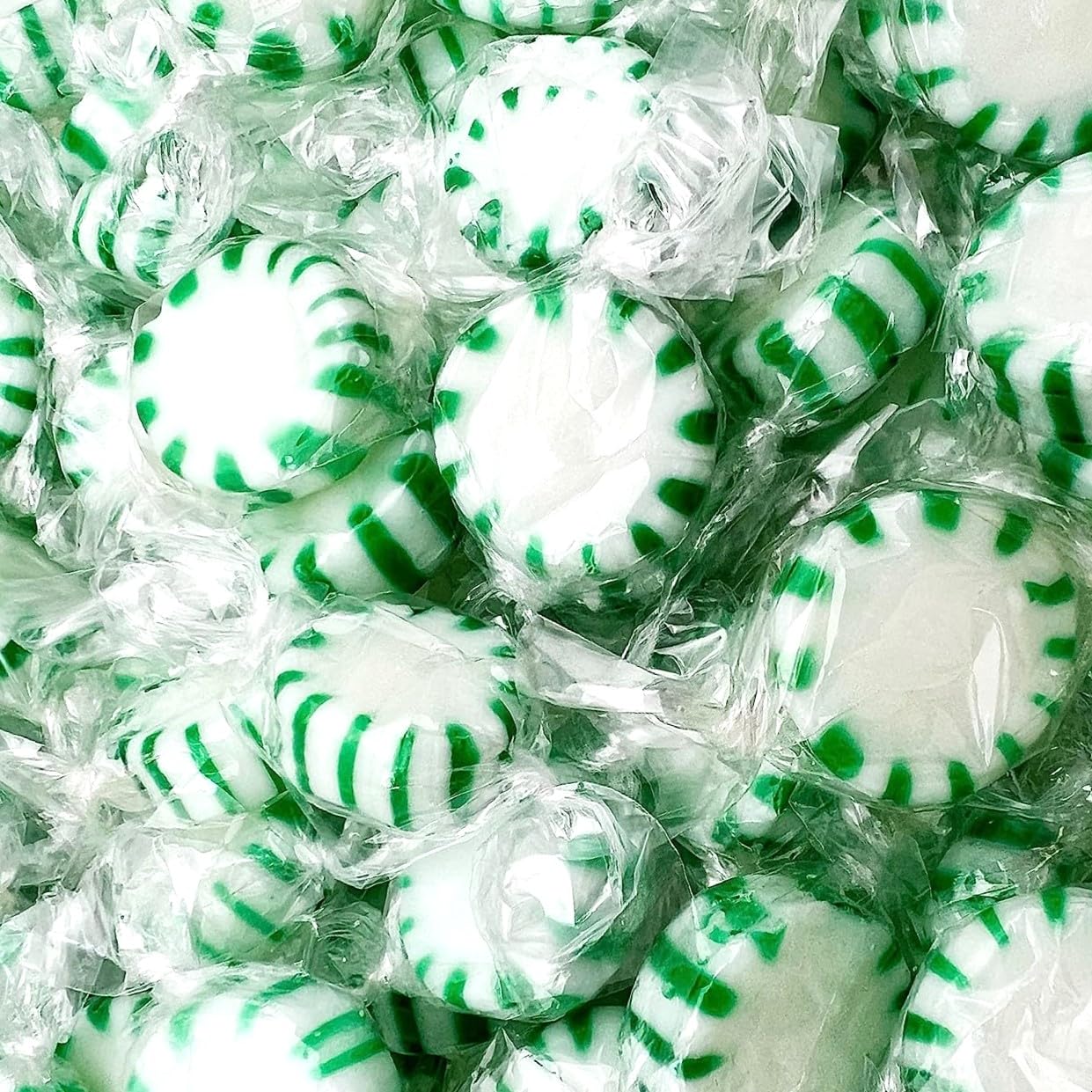 Original Individually Wrapped Starlight Mint Hard Candy (Green Spearmint Starlights, 2 Pound)