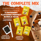 Fusion Select Authentic Bubble Tea Kit Extra Rich (5 Packs) Bubble Tea Drink, Boba Tapioca Pearl, Straws, Popular Bubble Tea Flavors (10 Flavors)