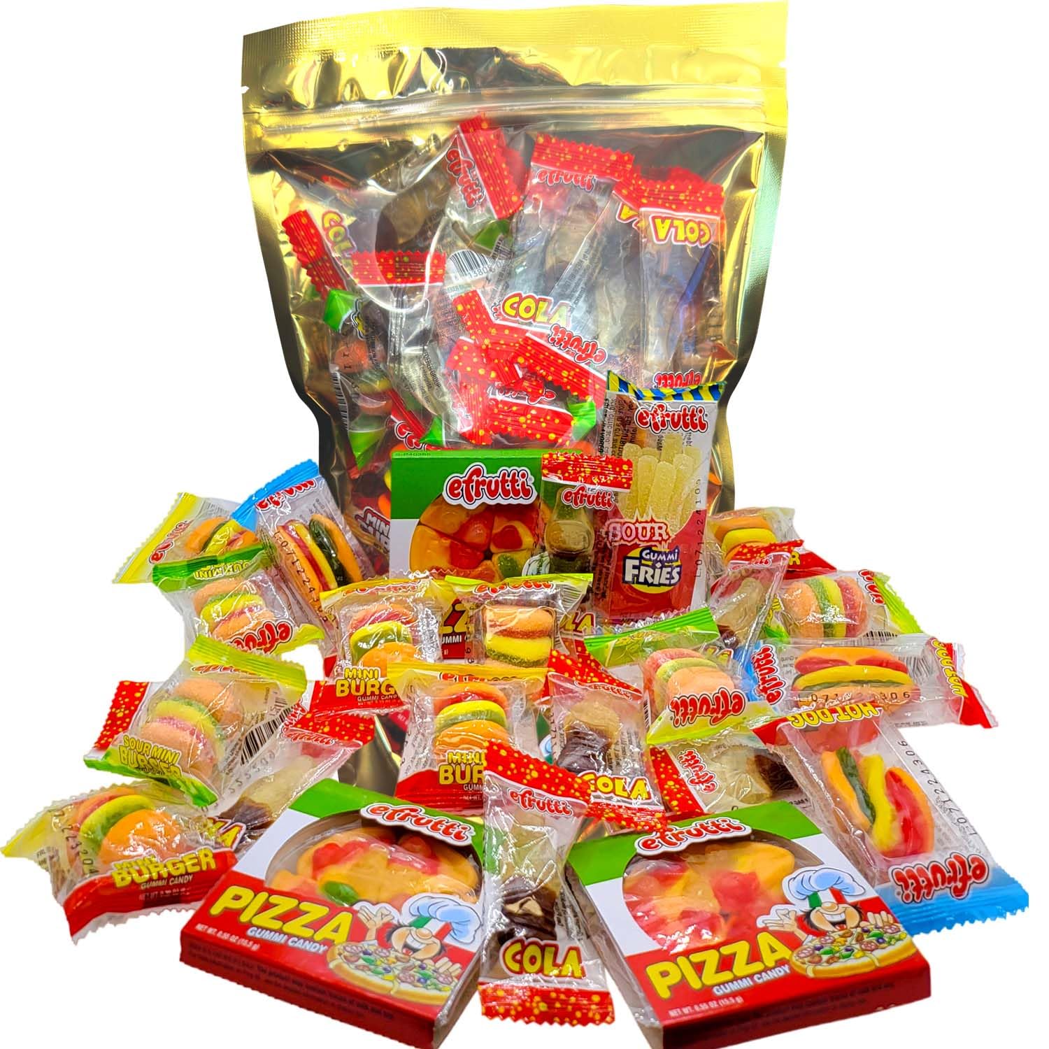 Efrutti Gummi Candy Variety Lunch Party Gift Set | Fat Free Food | Gluten Free | Nut Free | Not Ge | Great For Parties, Gifts An