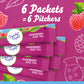 Crystal Light Sugar-Free Raspberry Iced Tea Naturally Flavored Powdered Drink Mix 6 Count Pitcher Packets