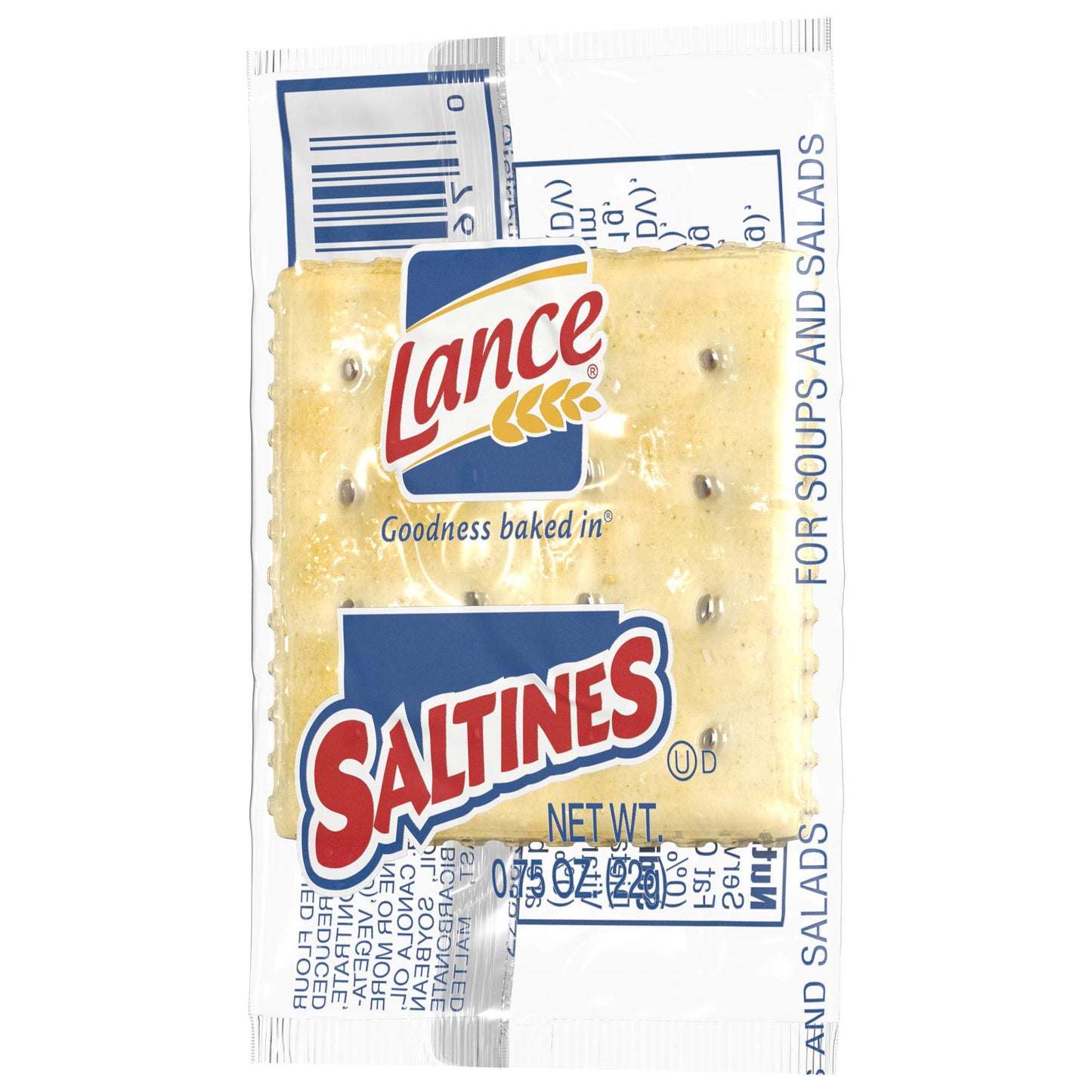 Lance Saltines Crackers, Single Serve Packs, 500 Count