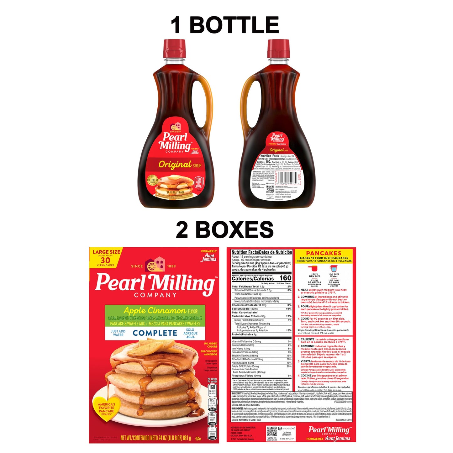 Pearl Milling Company, Syrup & Apple Cinnamon Mix Combo