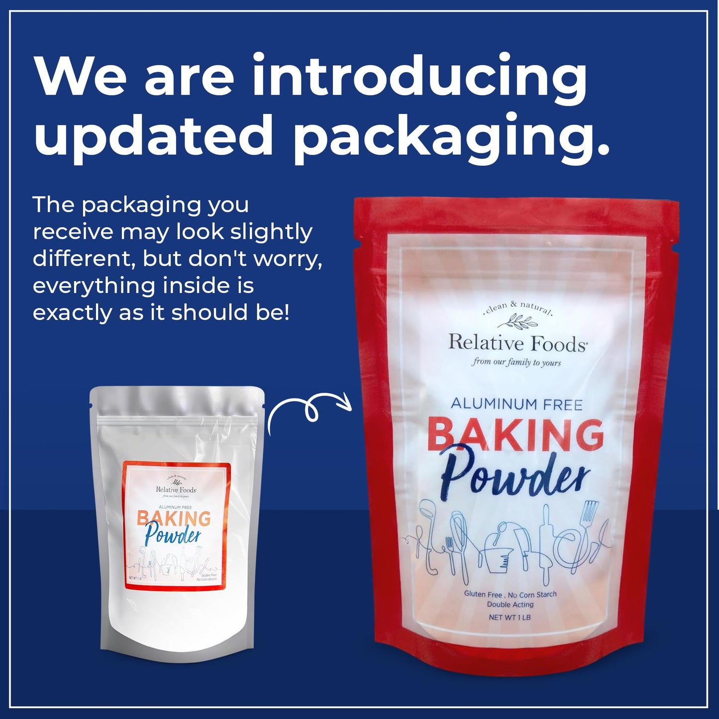 Baking Powder, 1 Pound Aluminum Free, Corn Starch Free, Double Acting, Gluten Free. Made In Our Usa Allergen Free Facility. Prem