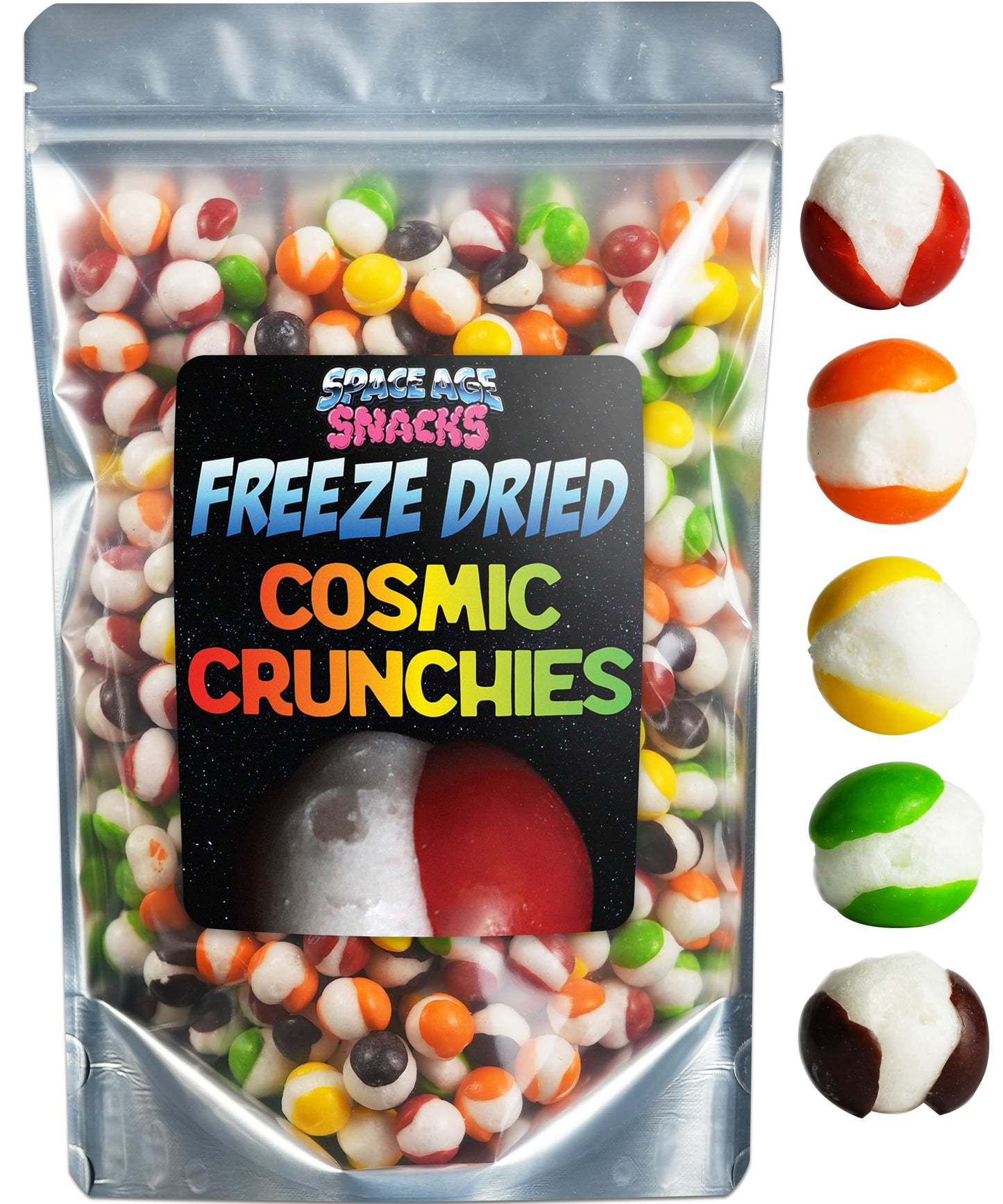 Space Age Snacks Premium Freeze Dried Candy - Cosmic Crunchies - 16 Ounce - Mixed Colors