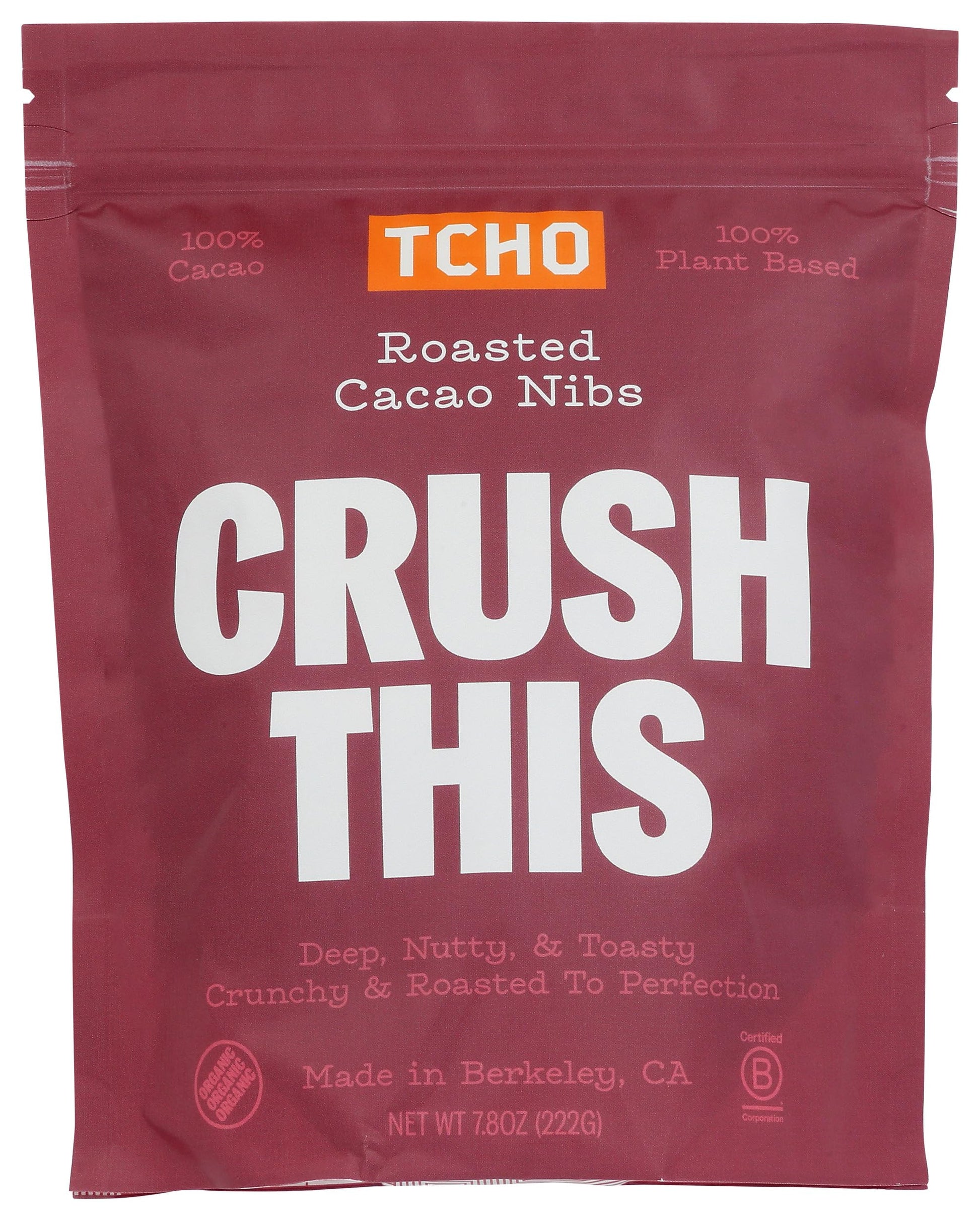 Tcho Organic Cocoa Nibs 222g Cannister