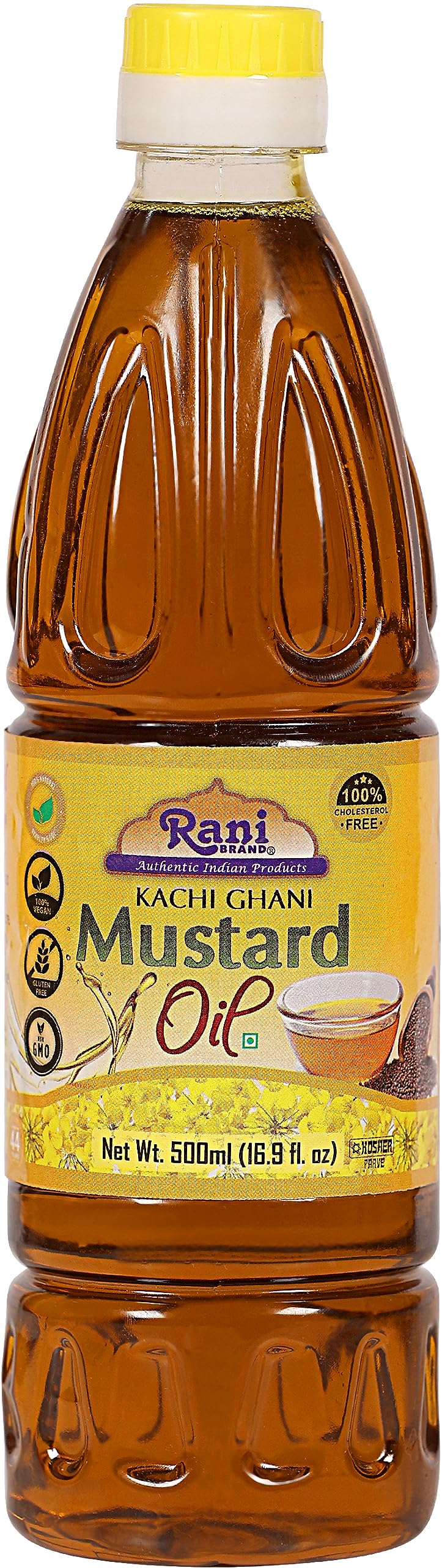 Rani Premium Oils Combo Set Of 3 - Peanut Oil, Mustard Oil, Sesame Oil 16.9 Ounce (500Ml) ~ Cold Pressed | 100% Natural | Kosher