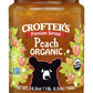 Crofters Peach Organic Premium Spread, 16.5 Oz, 100% Organic, Sweet Fruit Spread