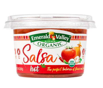 Emerald Valley Kitchen, Fresh Salsa, Hot, Organic, 14 Oz