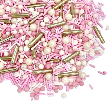 Manvscakes, Pink Sprinkles, Valentines, Cake Sprinkles, Gold Sprinkles, Cookies, Chocolate, Fondant, Princess Topping, Ice Cream, Edible, Dessert Decoration (Rose)