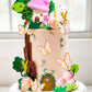 Jevenis Fairy Cake Decoration Garden Fairy Cake Decoration Mushroom House Cake Decoration Mushroom Cake Decoration Butterfly Cak