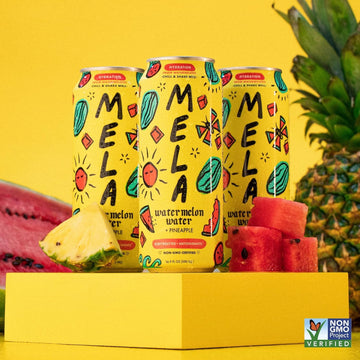 Mela Water Watermelon Juice Drink, Electrolytes & Antioxidants, Refreshing Hydration, Coconut Water Alternative, Vitamin C, Pine
