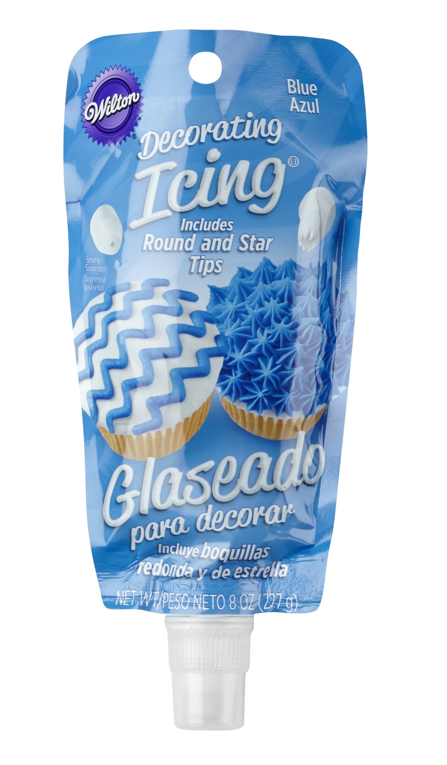 Wilton Icing Pouch with Tips, 8-Ounce, Blue