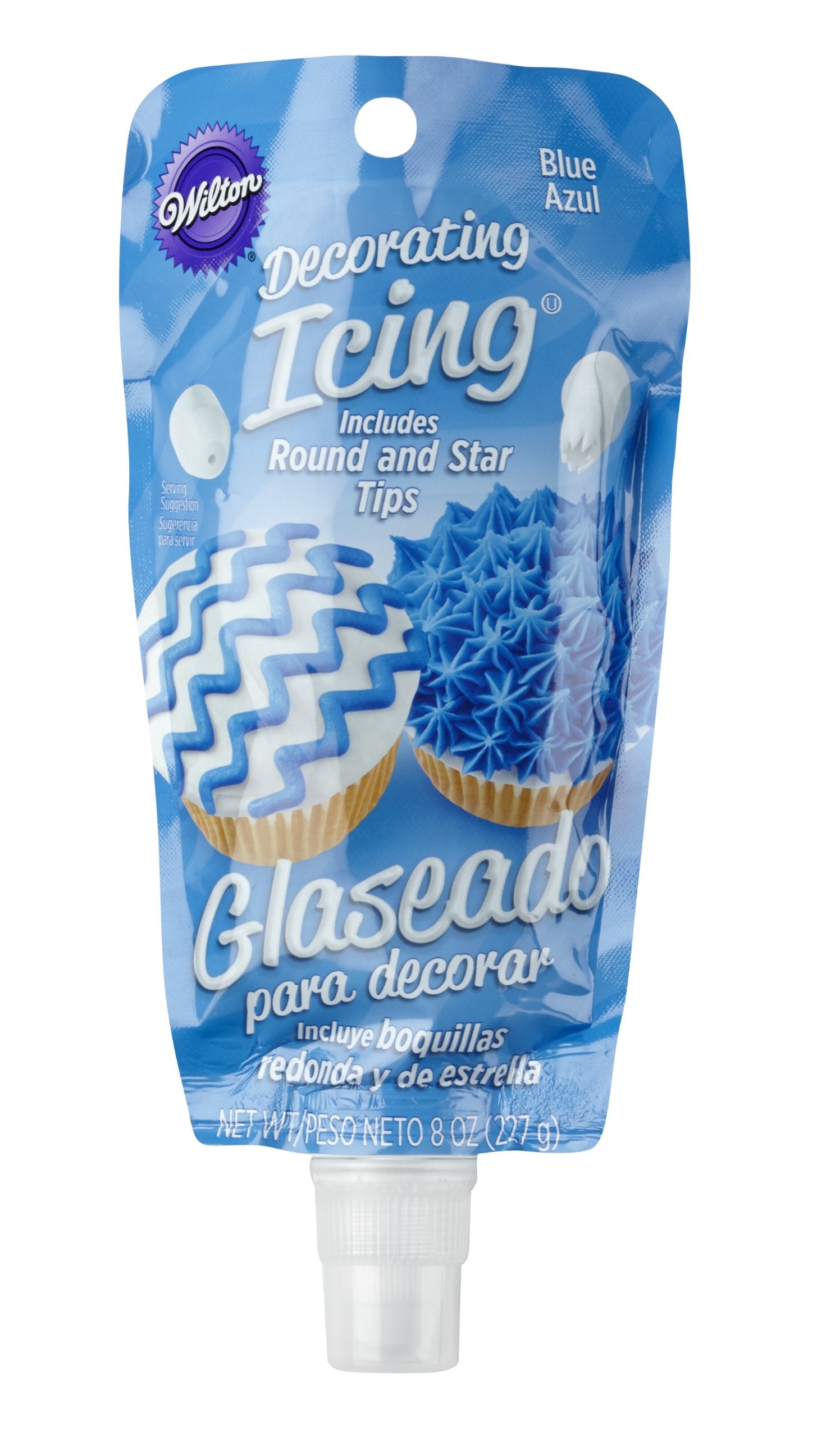 Wilton Icing Pouch with Tips, 8-Ounce, Blue