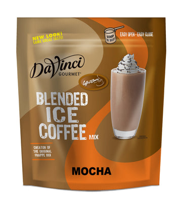 DaVinci Gourmet Mocha Blended Iced Coffee Mix, 48 Fl Oz, Pack of 1, Model 20557249