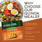 WILD ZORA Instant Organic Quinoa Meals - Fiesta Beef 3-Pack, Gluten-Free Meal with Lentils & Olive Oil Packet