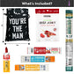 BUNNY · JAMES · Jerky Gift Bag - Exotic Jerky Variety Pack, 6 Count, High Protein Beef Snacks, Fun Youre the Man Bag