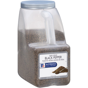 McCormick Culinary Table Grind Black Pepper, 5 lb - Ideal for Vegetables, Rubs, and Bisques