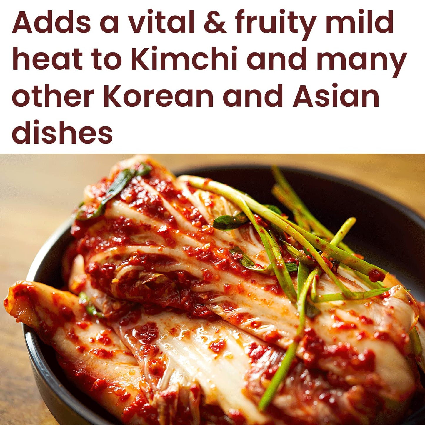The Spice Way Gochugaru Korean Red Pepper Flakes - 8 Oz - Premium Quality Red Pepper Flakes & All-Natural Seasoning - Perfect In
